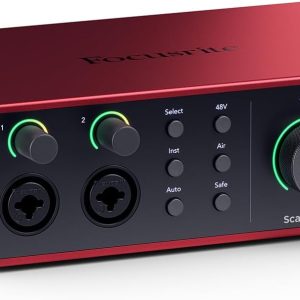 Focusrite Scarlett 4i4 4.ª gen. - Interfaz de Audio USB para Músicos, Compositores, Guitarristas y Creadores de Contenido