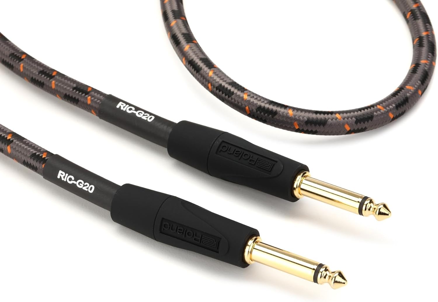 Roland Gold Series Instrument Cables, Negro, Longitud: 6 m
